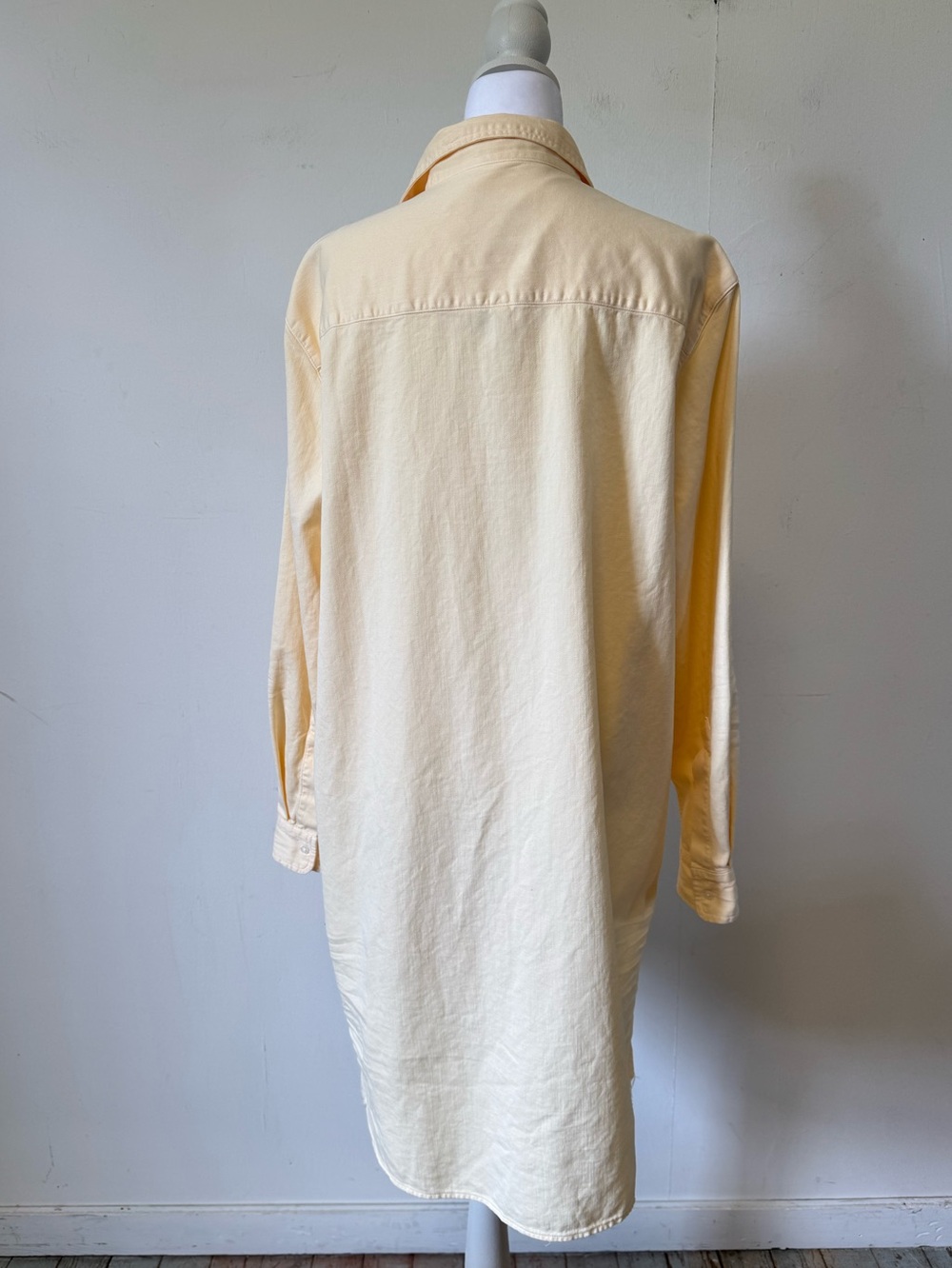 Frank & Eileen Mary Mary Classic Shirt Dress Daisy Denim Large Coastal Euro - Picture 9 of 16